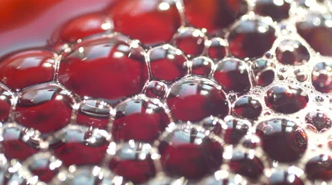 Bubbles in juice close up Stock Footage 61558159