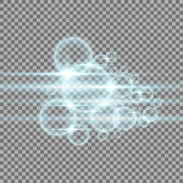 Bubbles with light, aqua color Stock Illustration