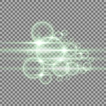 Bubbles with light, green color Stock Illustration