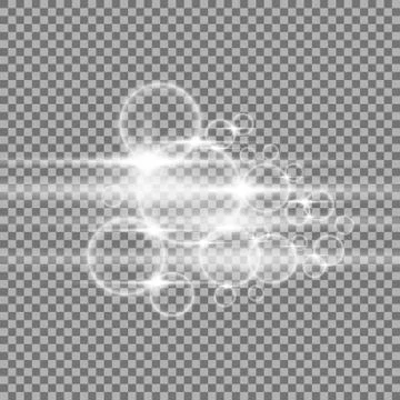 Bubbles with light, white color Stock Illustration