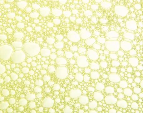 Bubbles in light yellow as background or texture Stock Photos