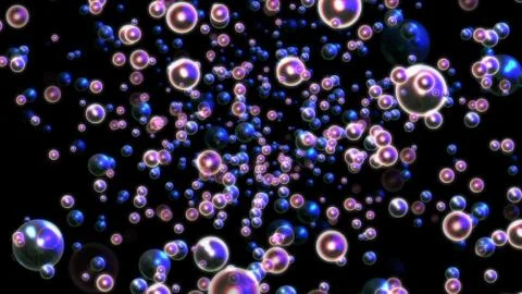 Bubbles liquid 3d illustration render 스톡 일러스트