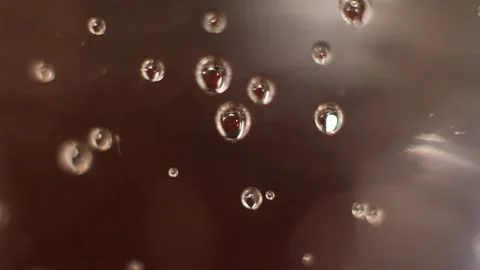 Bubbles of liquid 7 Stock Footage 318302898