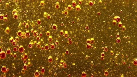 Bubbles in liquid colorful abstract Stock Footage 104710063