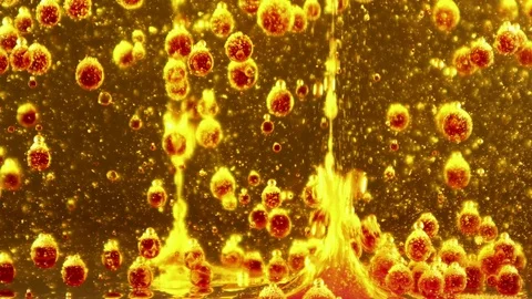 Bubbles in liquid colorful abstract Stock Footage 104710162