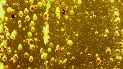 Bubbles in liquid colorful abstract Stock Footage 104710193