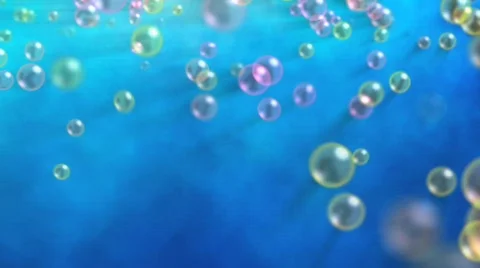 Bubbles macro Stock Footage