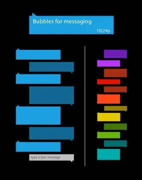 Bubbles for messaging Stock Illustration