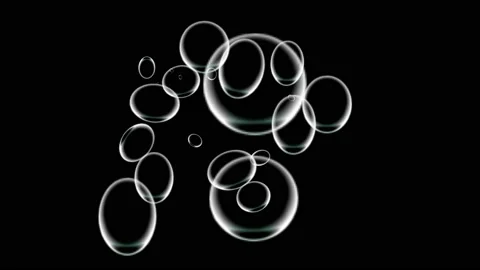 Bubbles moving animation motion graphics | Stock Video | Pond5