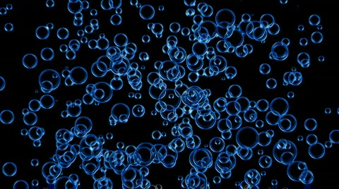 Bubbles moving up Stock Footage
