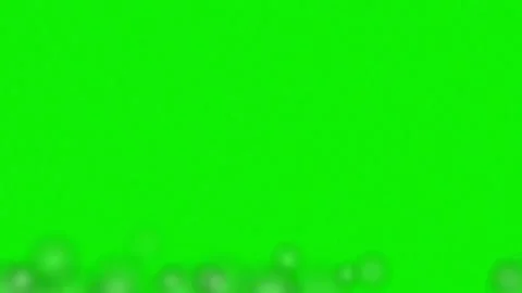 Bubbles Moving on Green Screen Chroma Key Background Video stock 337045815