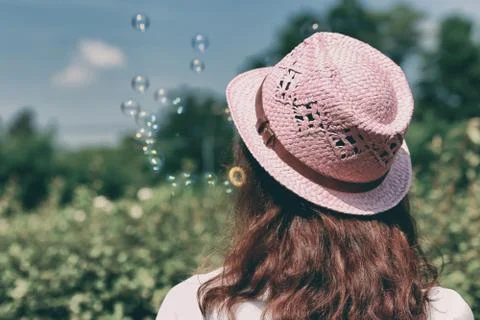 Bubbles in nature Stock Photos