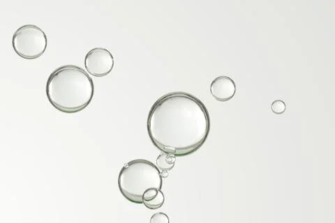Bubbles over gradient surface Stock Photos