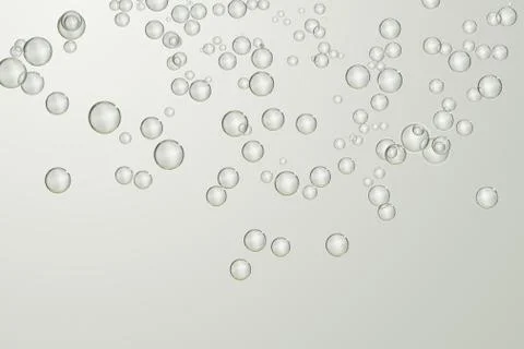 Bubbles over a gradient surface Stock Photos