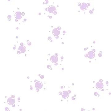 Bubbles oxygen glyph seamless pattern Illustrazione stock