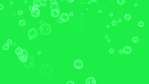 Bubbles Particle Falling Animation Overlay Effect On Green Screen Video stock 303387798