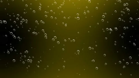 Bubbles particles slowly rising up in a beer glass. Stock Footage 110698917