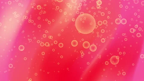 Bubbles on pink and orange background with angled stripes. Perfect for vibrant s Stock Footage 325055704