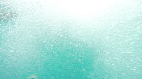 Bubbles in a pool Stock Footage 50597373