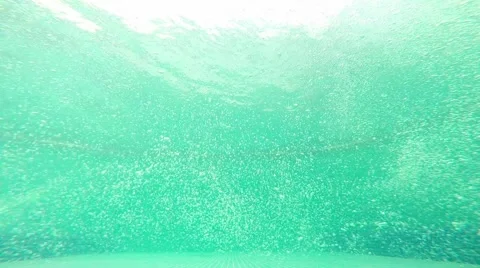 Bubbles in a pool Stock Footage 53214052