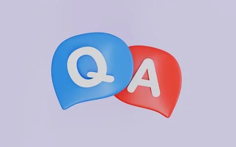 Bubbles question mark sign or ask FAQ and QA answer, Question answer sign Stock Illustration