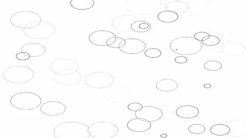 Bubbles Raindrops On White Background. 4K Animation Render Stock Footage 206798374