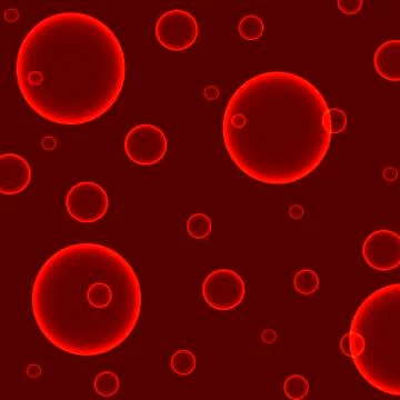 Bubbles on a red background Stock Illustration