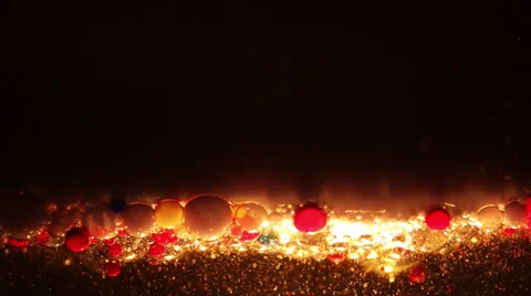 Bubbles Red Float Video stock 58079723