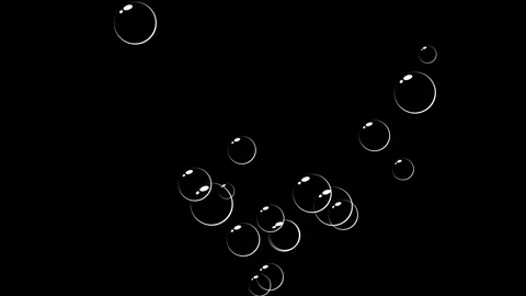 Bubbles Rising Animation background. Stockbeeldmateriaal 336859382