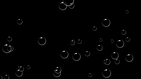 Bubbles Rising Animation background. Видео 336859400