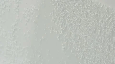 Bubbles rising in clear liquid at close range Vídeo Stock 341292966