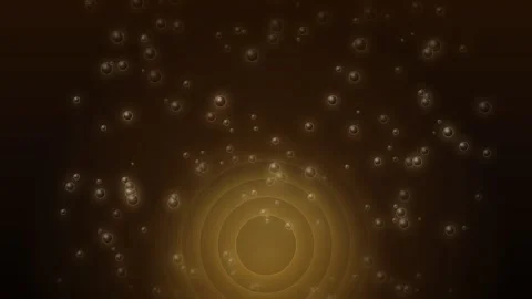 Bubbles rising in dark liquid with circular patterns in background Stock Footage 337072463