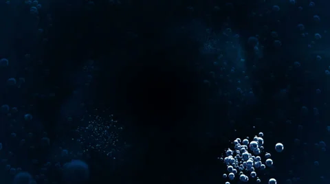Bubbles rising from the depths Stock-Footage 33847647