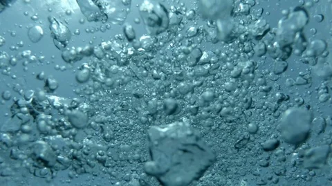 Bubbles rising - Scuba Diving in clear Gozo sea water Malta Stock Footage 91742088