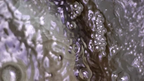 Bubbles rising to surface in slow motion 스톡 동영상 201283224