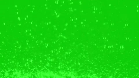 Bubbles rising underwater on green screen background Stock Footage 334532550