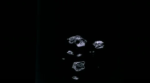 Bubbles rising in water, Slow Motion Vídeo Stock 18127308