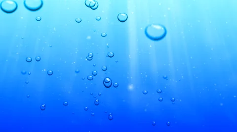 Bubbles sea blue background 2 Video stock 50099929