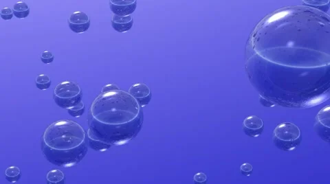 Bubbles from sea - side Stock Footage 46674875