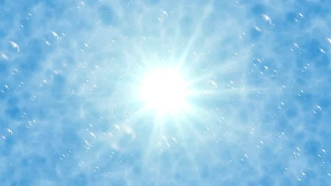 Bubbles in the sea under the sun Stock Footage 100139291
