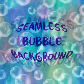 Bubbles Seamless Background Stock Illustration