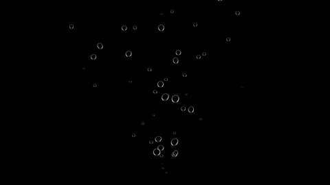Bubbles seamless loop animation: black background Stock Footage 310285076