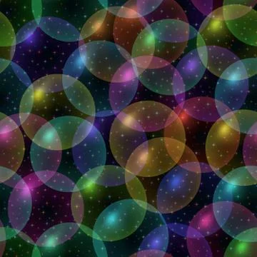Bubbles, Seamless Pattern 스톡 일러스트