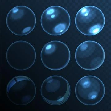 Bubbles Set Stock Illustration