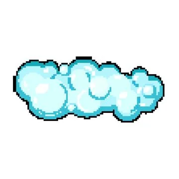 Bubbles shampoo foam pixel art vector illustration イラスト素材