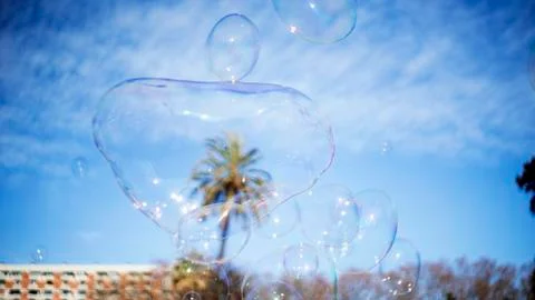 Bubbles in the sky 2. Stock Photos