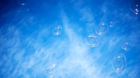 Bubbles in the sky 3. Stock Photos