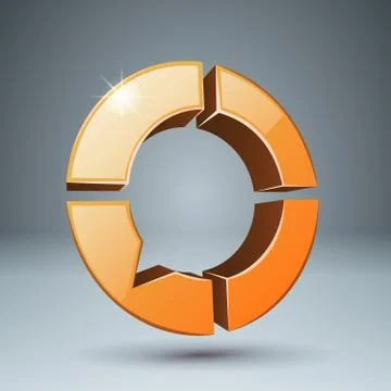 Bubbles speech - 3d icon. Four items. Stock Illustration