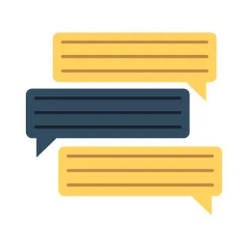 Bubbles speech dialog speak text Illustration
