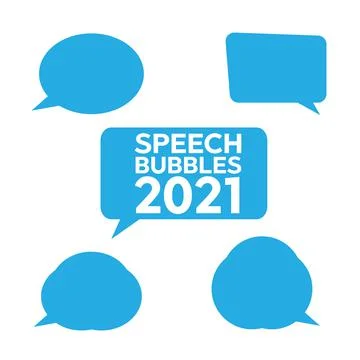 Bubbles speech doodle set. Stickers of speech bubbles vector Stock Illustration
